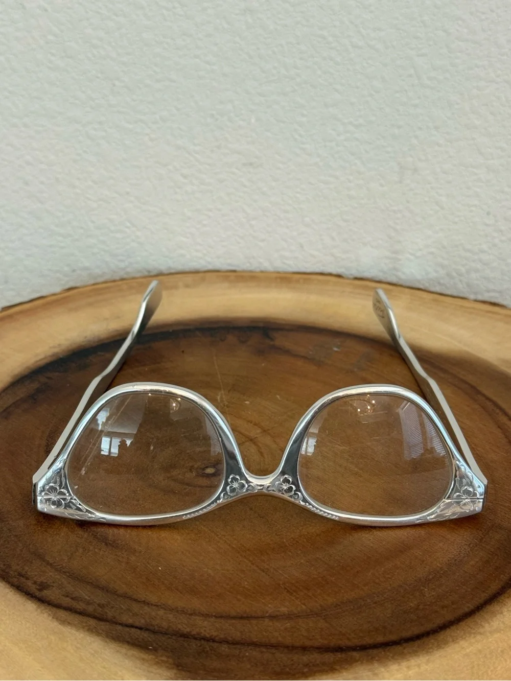 TURA Japan RARE Vintage 50’s Cat Eye Silver Aluminum Eyeglasses Frames